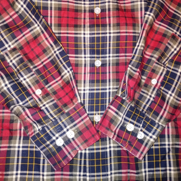 🆕Turnbury | Tartan Plaid Button Down Shirt Mens Size Small - Picture 6 of 14